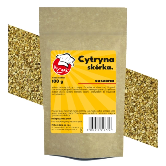 Citrónová Kůra Sušená Kůra 0,5-1,5 mm - Premium Line