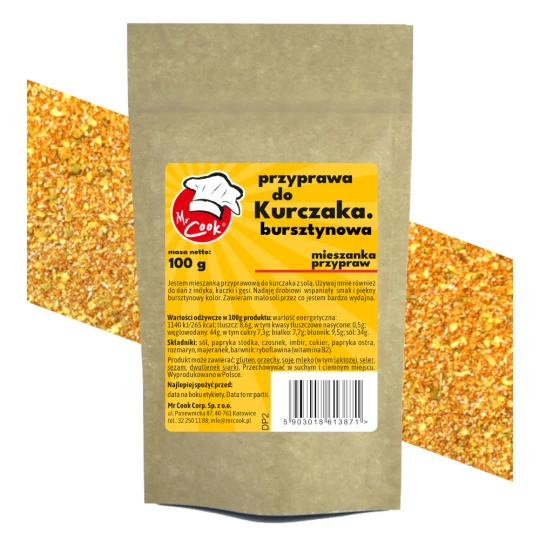 Kořenící Směs Jantar Kuře S Mořskou Solí Bez Přidaného Glutamátu - Premium Line