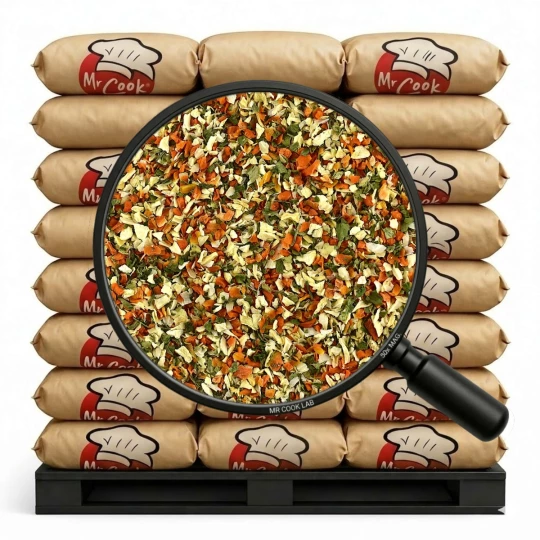 Sušená Zelenina Granule 1-4 mm (5 Ingrediencí) Basic Line - Velkě