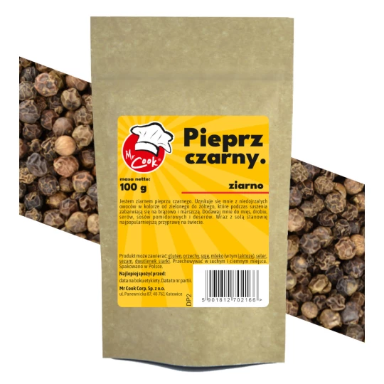 Pepř Černý Celý Vyčistit 550G/L - Premium Line
