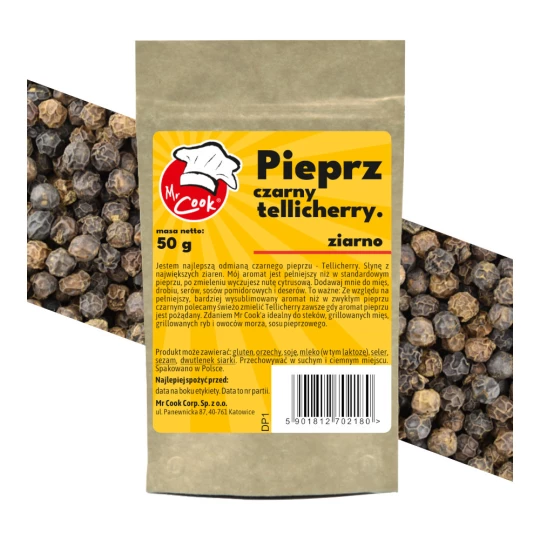 Pepř Černý Tellicherry Celý - Premium Line