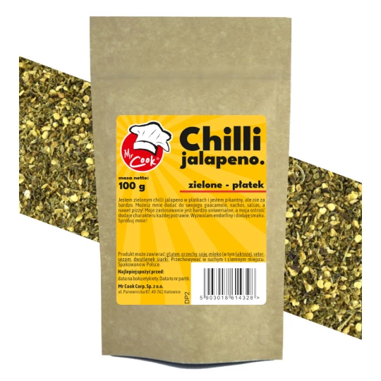 Chilli Jalapeno Zelené Drcené - Premium Line
