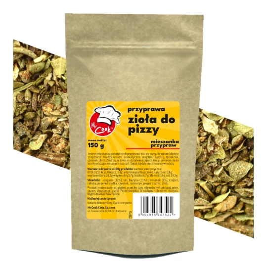 Kořenící Směs Bylinky na Pizzu S Mořskou Solí Bez Přidaného Glutamátu - Premium Line