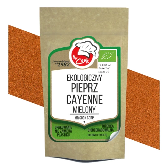 BIO Chilli Cayenne Mleté (Kajenský Pepř)