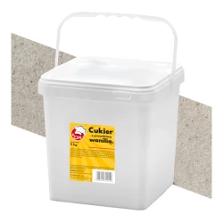 Vanilkový Cukr (s Vanilkovým Práškem) - Premium Line 5kg Wiaderko kwadratowe