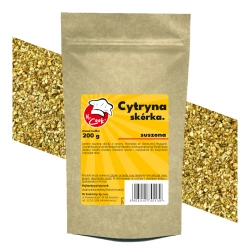 Citrónová Kůra Sušená Kůra 0,5-1,5 mm - Premium Line 200g Doypack