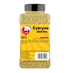 Citrónová Kůra Sušená Kůra 0,5-1,5 mm - Premium Line 600g Słoik PET