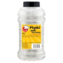Sůl Mořská Vločková Sůl (Fluer De Sel) Ve Tvaru Afrických Pyramid - Premium Line 1kg Słoik PET