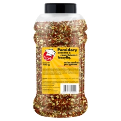 Rajčata s Bazalkou a Česnekem - Premium Line 700g Słoik PET