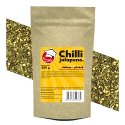 Chilli Jalapeno Zelené Drcené - Premium Line 200g Doypack