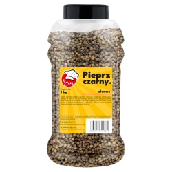 Pepř Černý Celý Vyčistit 550G/L - Premium Line 1kg Słoik PET