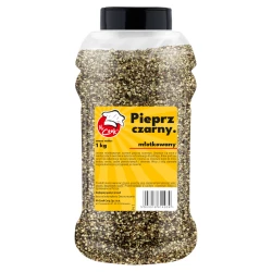Pepř Černý Drcený - Premium Line 1kg Słoik PET