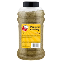 Pepř Černý Mletý - Premium Line 1kg Słoik PET