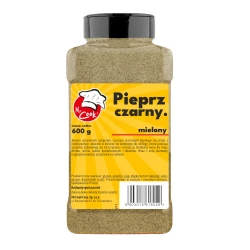 Pepř Černý Mletý - Premium Line 600g Słoik PET