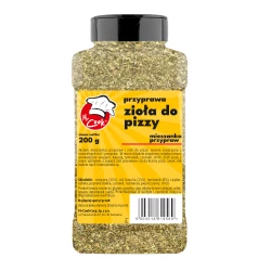 Kořenící Směs Bylinky na Pizzu S Mořskou Solí Bez Přidaného Glutamátu - Premium Line 200g Słoik PET