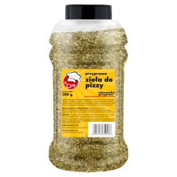 Kořenící Směs Bylinky na Pizzu S Mořskou Solí Bez Přidaného Glutamátu - Premium Line 350g Słoik PET