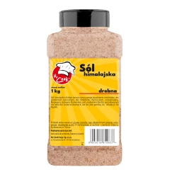 Sůl Himalayan Růžový Drobnozrná - Premium Line 1kg Słoik PET