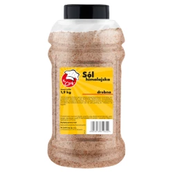 Sůl Himalayan Růžový Drobnozrná - Premium Line 1.9kg Słoik PET