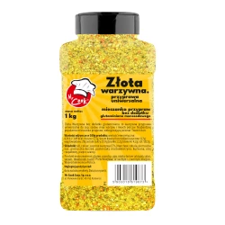 Złota Warzywna Kořenící Směs Univerzální Zeleninové Bez Přidaného Glutamátu - Premium Line 1kg Słoik PET