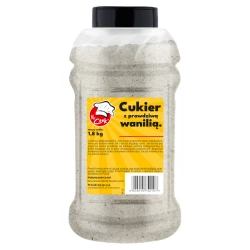 Vanilkový Cukr (s Vanilkovým Práškem) - Premium Line 1.8kg Słoik PET