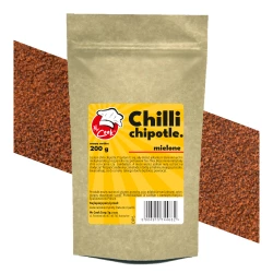 Chilli Chipotle (Uzené Červené Jalapeno) Mleté - Premium Line 200g Doypack